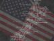 New Zealand map overlaid with American flag.