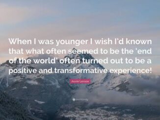 Inspirational quote over snowy mountain landscape.