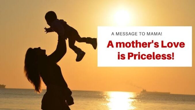 Mother lifting child at sunset, loving message. Mother lifting child at sunset, loving message.