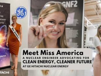 Miss America advocating for clean nuclear energy.