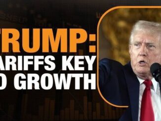 Trump discusses tariffs and economic growth.