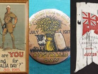 Australia Day memorabilia from early 1900s.