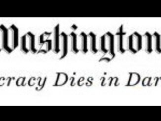 The Washington Post logo with slogan.