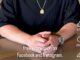 Person sitting, hands clasped, text overlay.