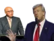 Two men speaking at separate podiums.