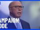 Man speaking with "Campaign Mode" text overlay.