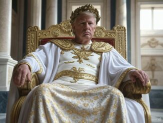 Man in regal attire on ornate throne.