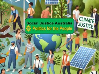 People advocating for climate and social justice.