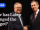 Two suited men shaking hands at event