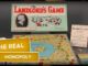 The Landlord's Game board setup with cards.