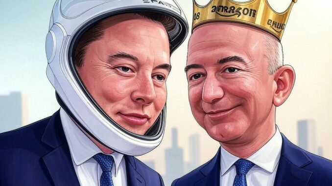 Two men in suits, helmet and crown. Two men in suits, helmet and crown.