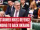 Politician speaking in parliamentary session, headline displayed.