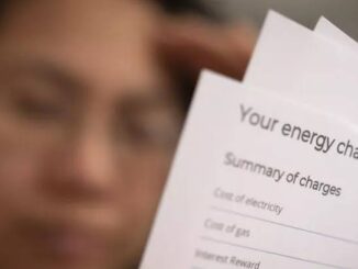 Energy bill with summary of charges.