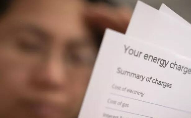 Energy bill with summary of charges. Energy bill with summary of charges.