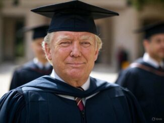 Man in graduation attire outdoors, smiling.