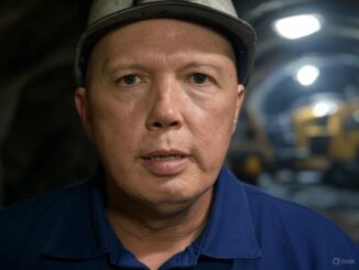 Man in hard hat inside a tunnel.