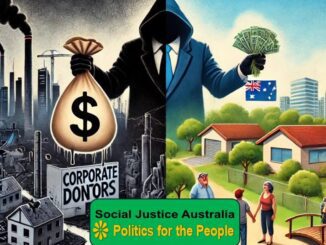 Corruption versus integrity illustrated in contrasting scenes.