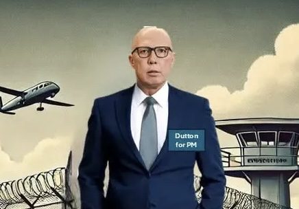 Man in suit with campaign badge, plane, watchtower Man in suit with campaign badge, plane, watchtower