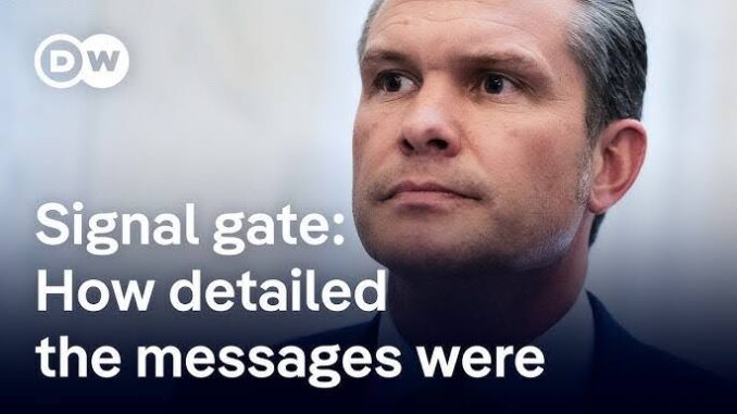 Man in suit with "Signal gate" text.