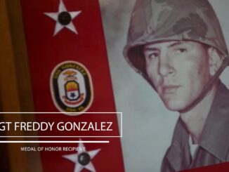 Military portrait of a Medal of Honor recipient.