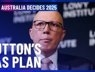 Man discussing gas plan in Australia 2025.