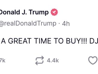 Social media post encouraging buying.