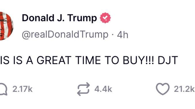 Social media post encouraging buying. Social media post encouraging buying.