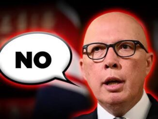 Person saying "NO" with speech bubble.