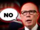 Person saying "NO" with speech bubble.