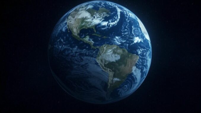 Earth with "There is no Planet B" text.