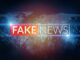 Digital graphic highlighting the phrase 'FAKE NEWS' in bold letters.
