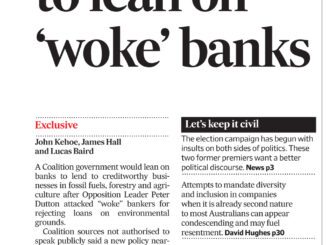 Newspaper article about government loan policies.