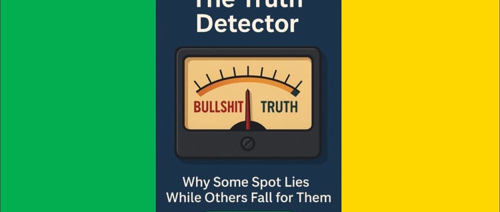 Truth detector gauge with green and yellow background.