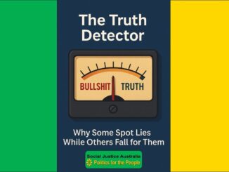 Truth detector gauge with green and yellow background.