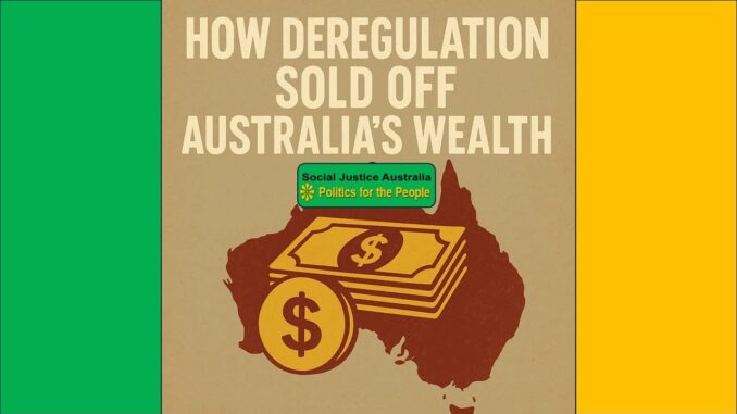 Australia wealth deregulation impact illustration. Australia wealth deregulation impact illustration.