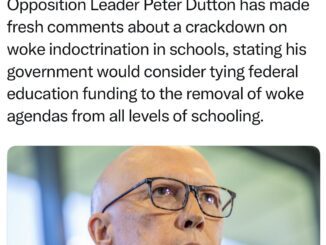 Man speaking about educational policy on news.
