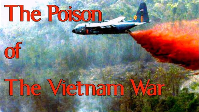 Aircraft spraying chemicals during the Vietnam War. Aircraft spraying chemicals during the Vietnam War.