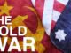 Flags of the Soviet Union and the United States side by side.