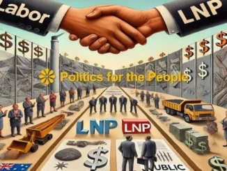 Handshake symbolizes bipartisan politics amid media and public attention.