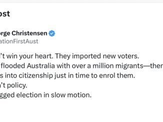 A tweet about new voters and citizenship processes.