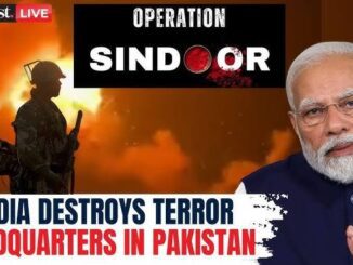 Operation Sindoor targets terror hideouts in Pakistan.