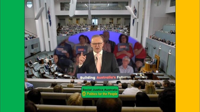 Speaker addressing an audience at a conference with a screen behind him.