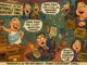 Cartoon depicting political chaos and satire within the Republicans and Democrats.