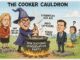 Political cartoon criticizing the New National Conservative Party's policies.