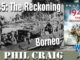 Cover of "The Reckoning: Borneo" by Phil Craig showing WWII soldiers in a jungle trench.