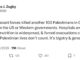Tweet discussing conflict casualties and media bias.