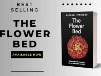 Advertisement for the bestselling book "The Flower Bed" by Michael Spurgeon.