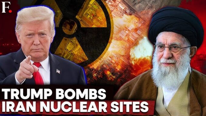 Trump threatens nuclear sites with bomb imagery. Trump threatens nuclear sites with bomb imagery.
