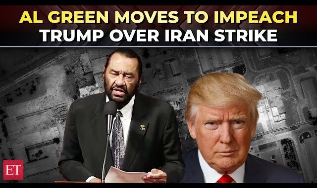 Green calls to impeach Trump over Iran strike.
