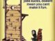 Cartoon gallows with humorous work quote.